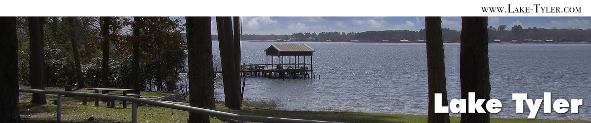 Lake Tyler and East Lake Tyler in East Texas, location, fishing, lodging, maps and photos